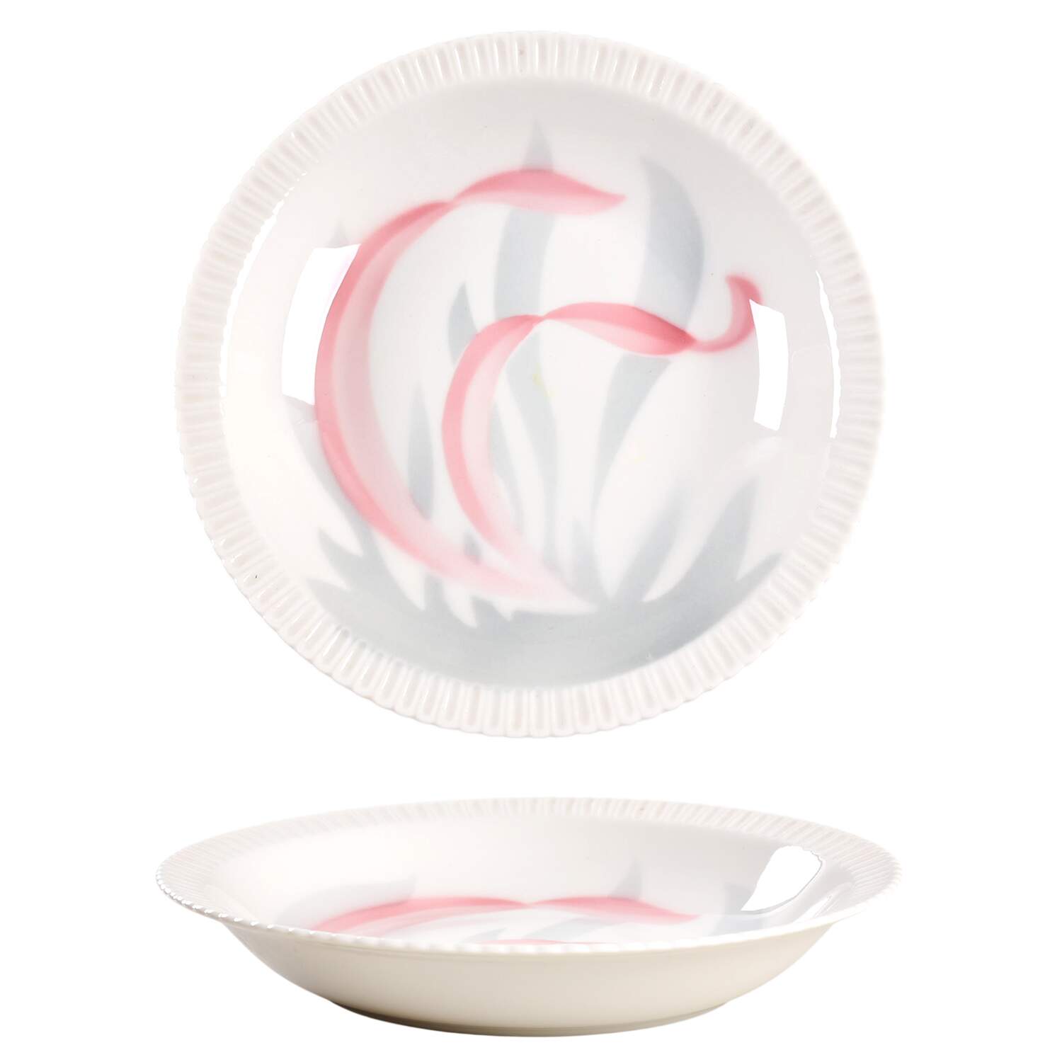 Flamingo Reeds Rim Soup Bowl by Syracuse-1