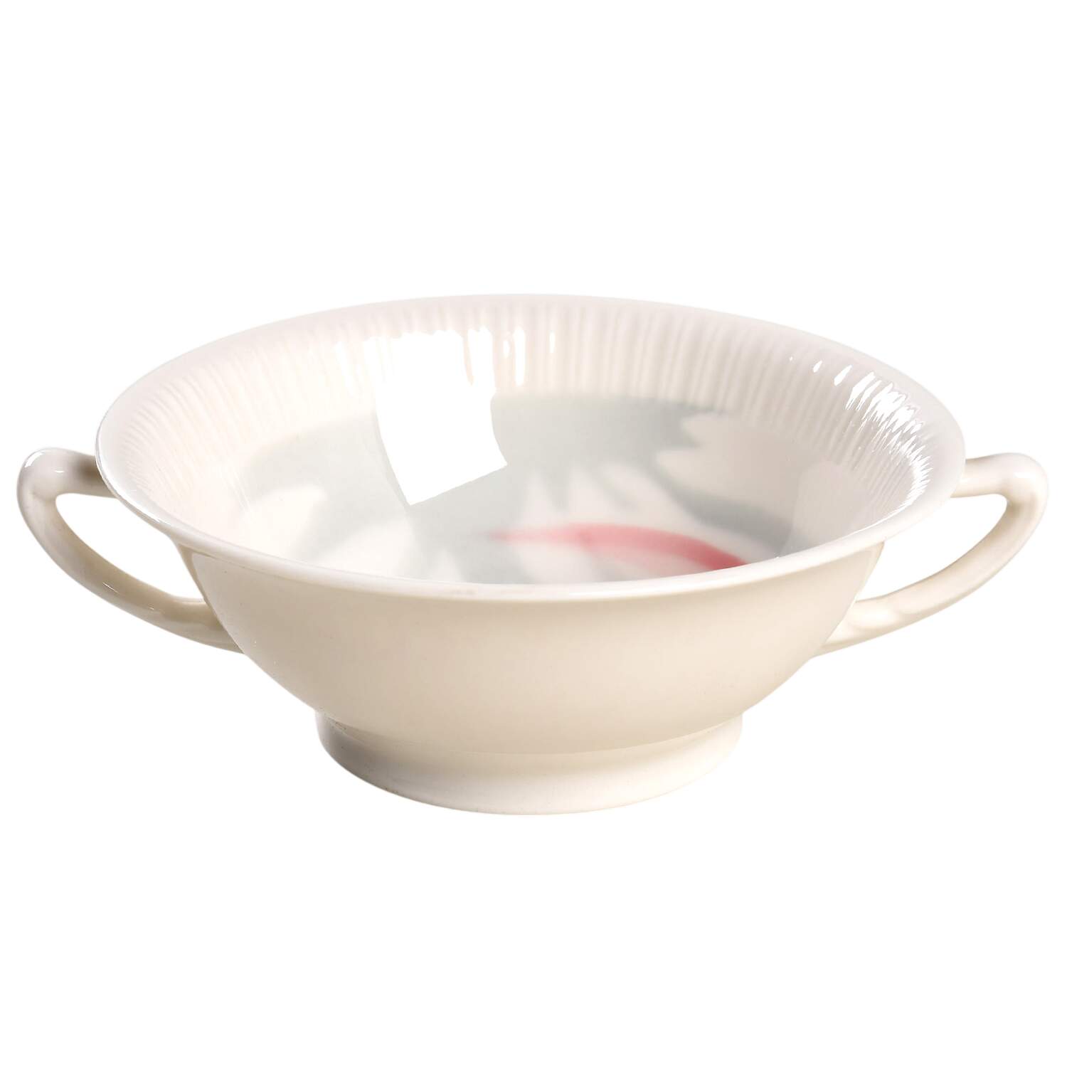 Flamingo Reeds Footed Cream Soup Bowl by Syracuse-1