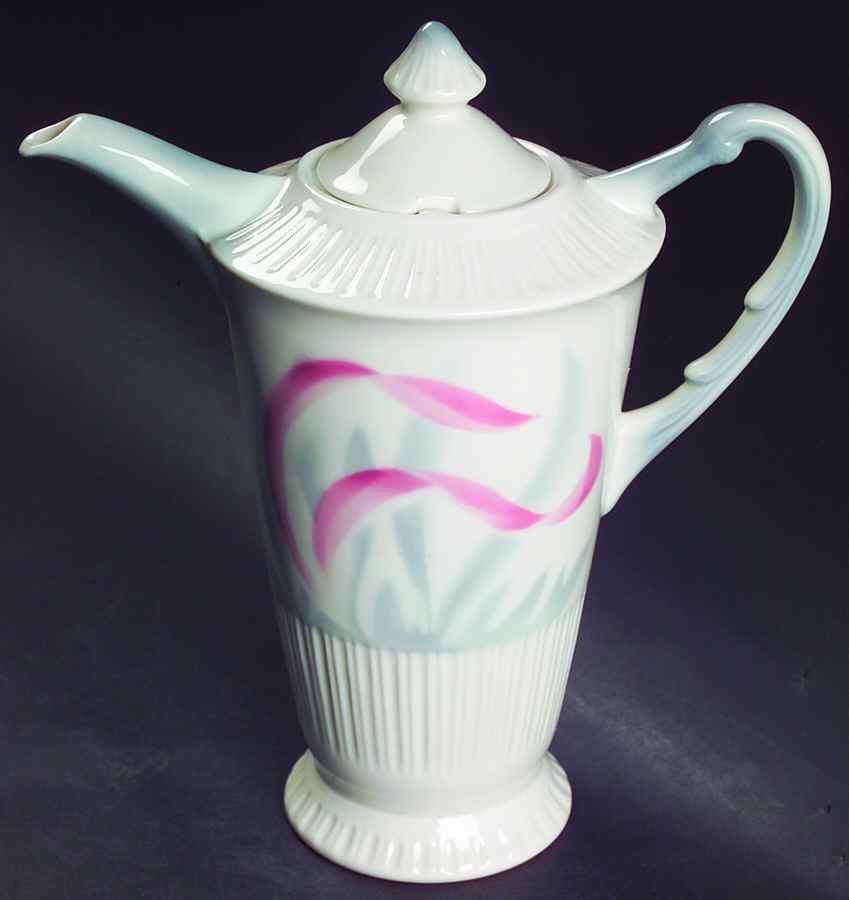 Flamingo Reeds Coffee Pot & Lid by Syracuse-1
