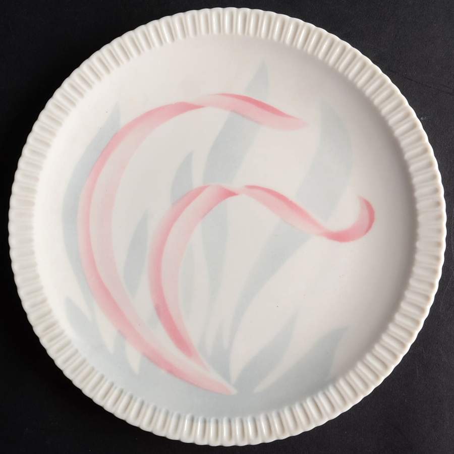 Flamingo Reeds Salad Plate by Syracuse-1