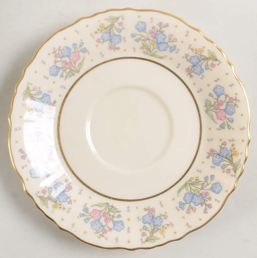 Forget Me Not Saucer by Syracuse-1
