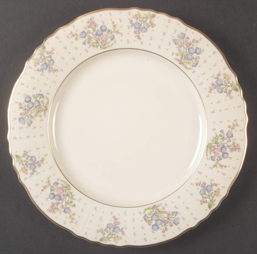 Forget Me Not Large Dinner Plate by Syracuse-1