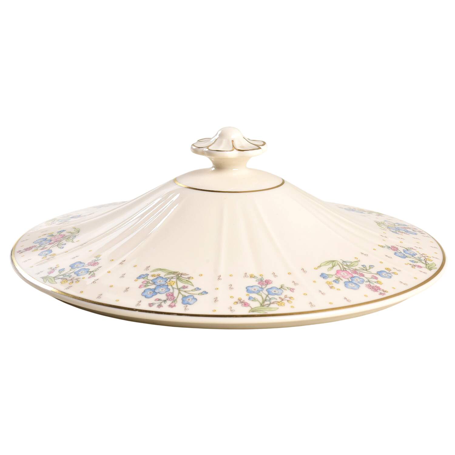 Forget Me Not Lid for Round Vegetable by Syracuse-1