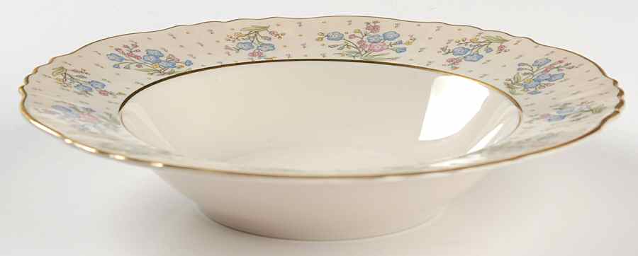 Forget Me Not Rim Soup Bowl by Syracuse-1