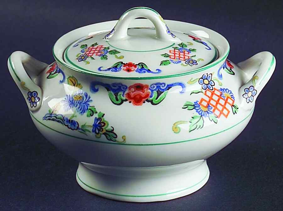 Fusan Sugar Bowl & Lid by Syracuse-1
