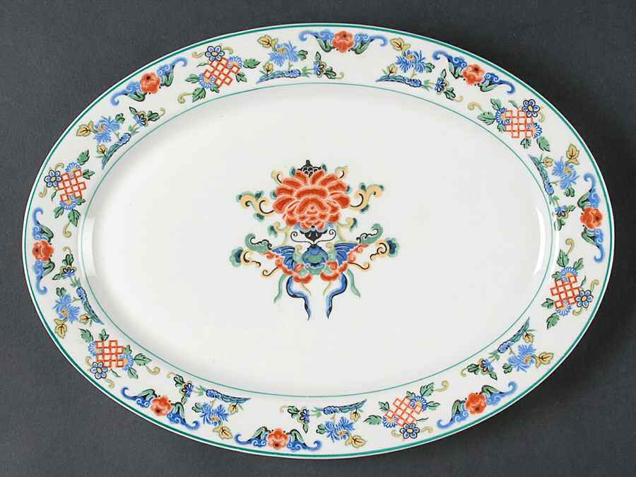 Fusan 12" Oval Serving Platter by Syracuse-1