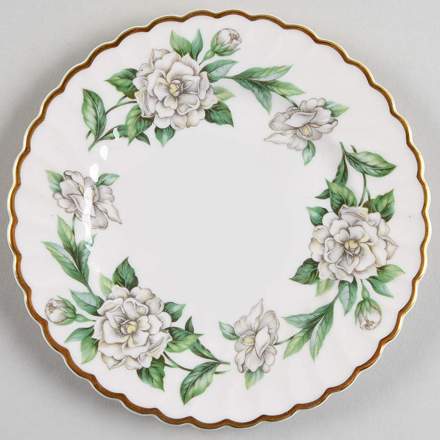 Gardenia (White Flowers) Bread & Butter Plate by Syracuse-1