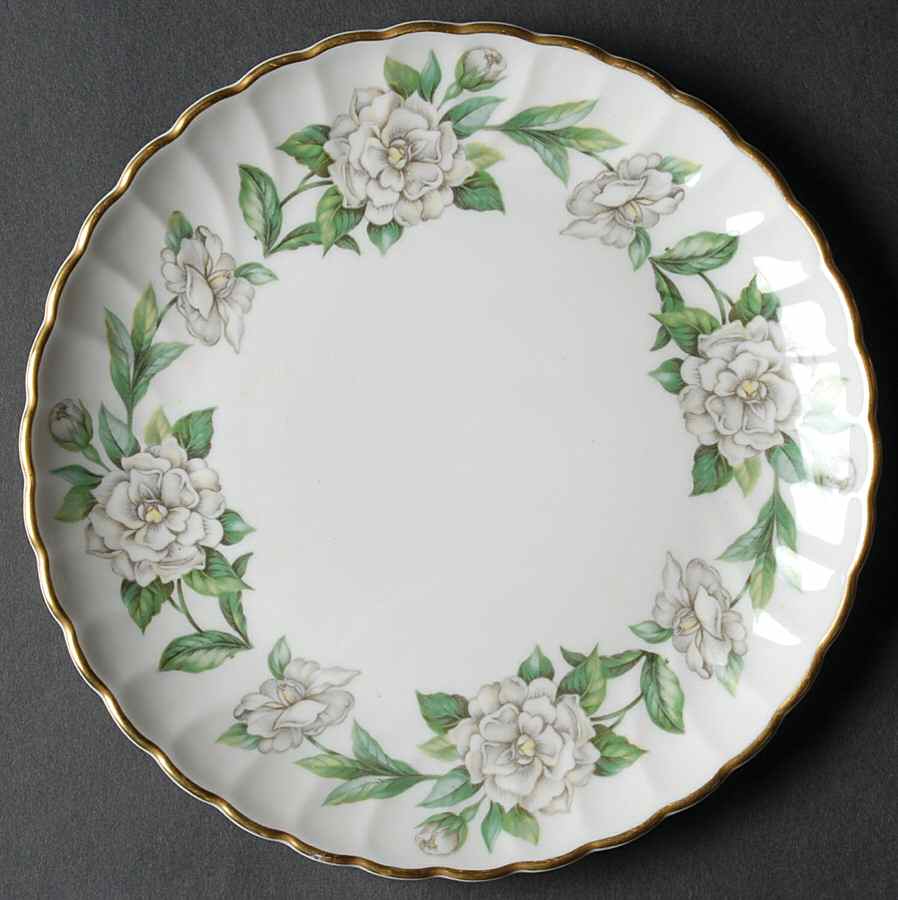 Gardenia (White Flowers) Saucer for Cream Soup Bowl by Syracuse-1
