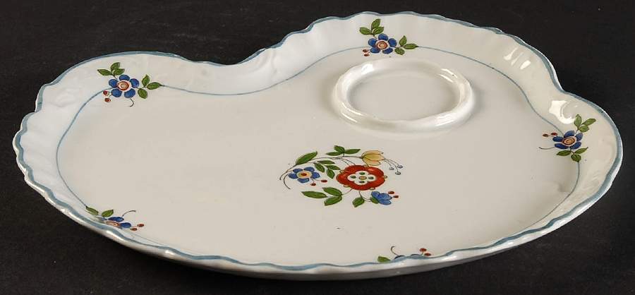 Gardena (Blue Trim) Snack Plate by Syracuse-1