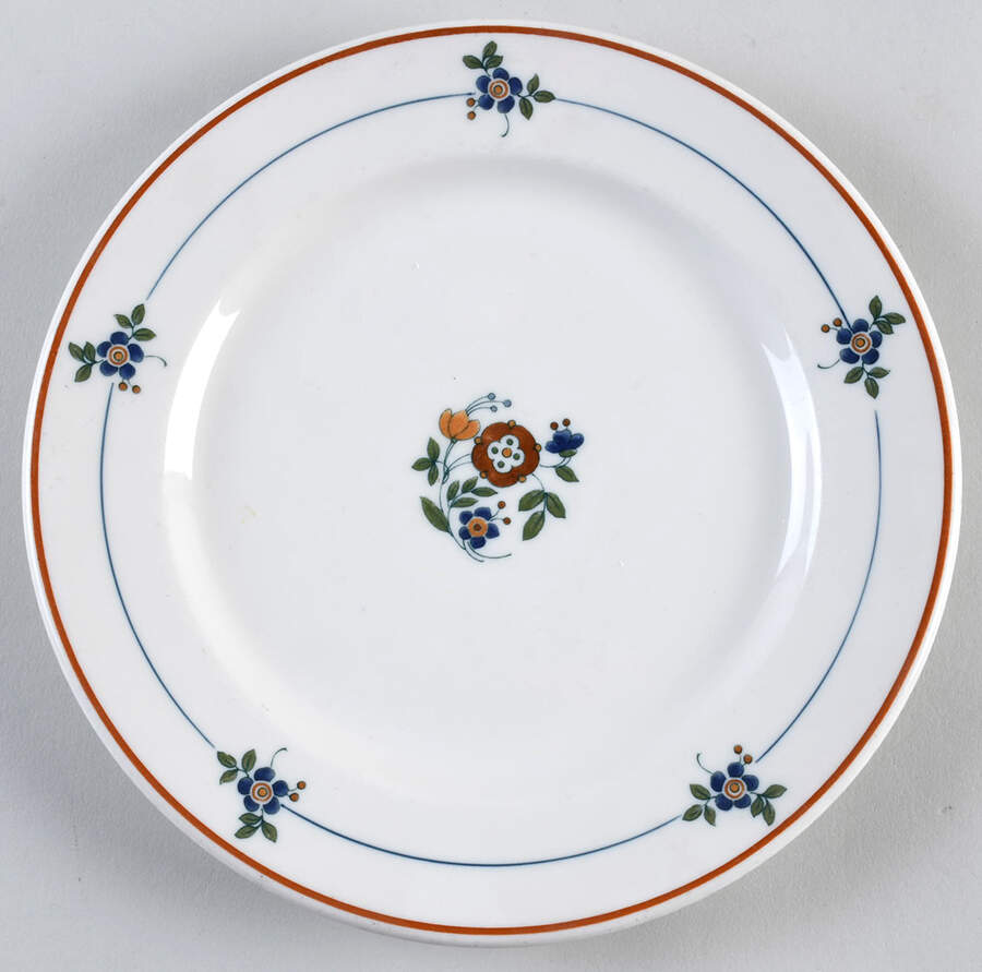 Gardena (Rust Trim) Luncheon Plate by Syracuse-1