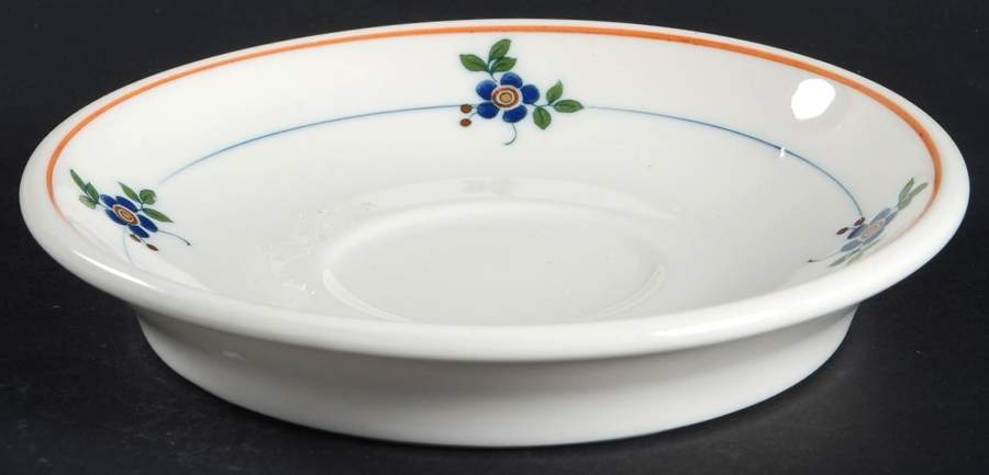 Gardena (Rust Trim) Saucer by Syracuse-1