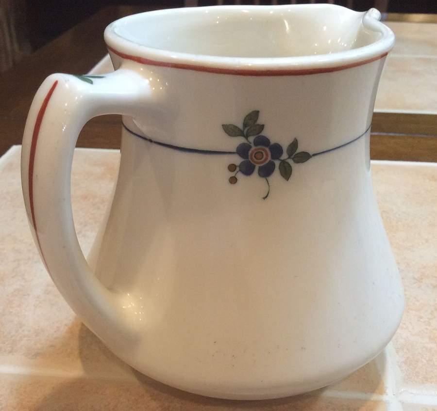 Gardena (Rust Trim) Creamer by Syracuse-1