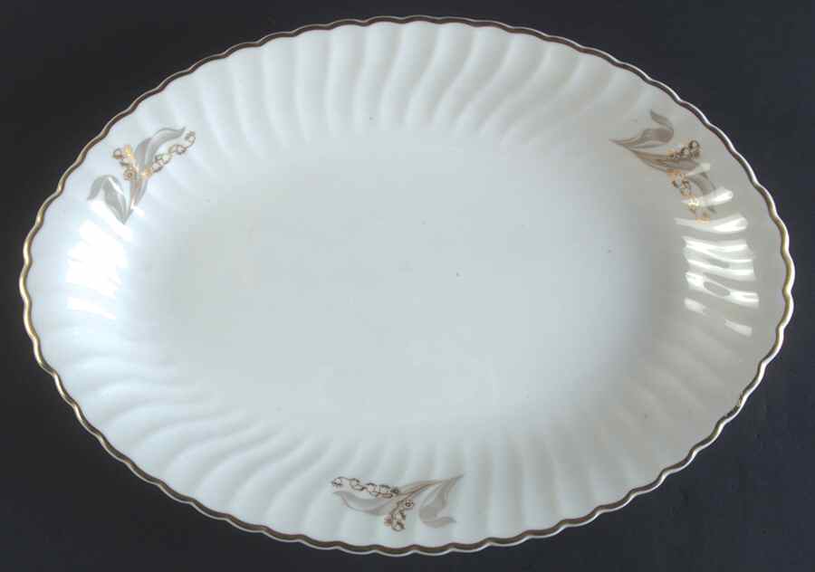Glory 14" Oval Serving Platter by Syracuse-1