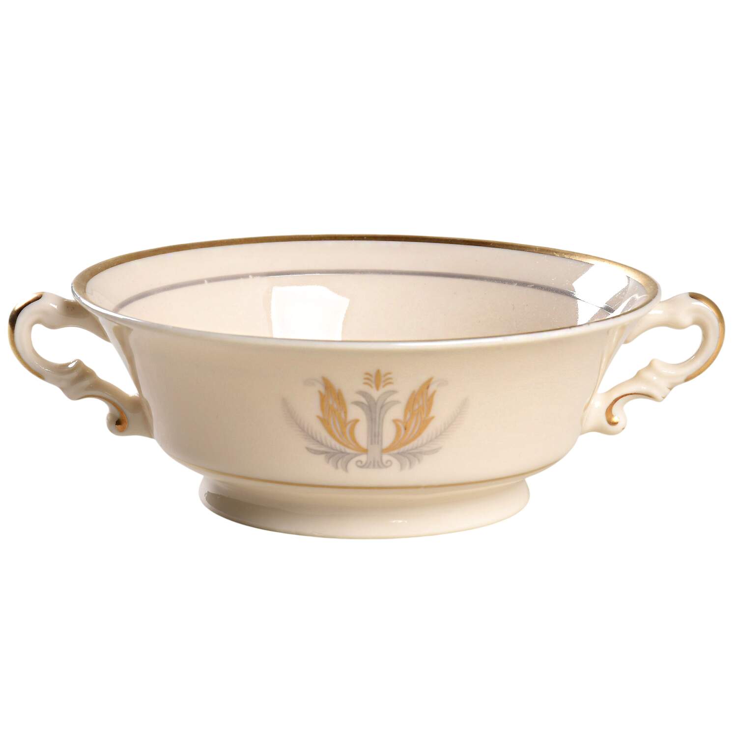 Governor Clinton Footed Cream Soup Bowl by Syracuse-1
