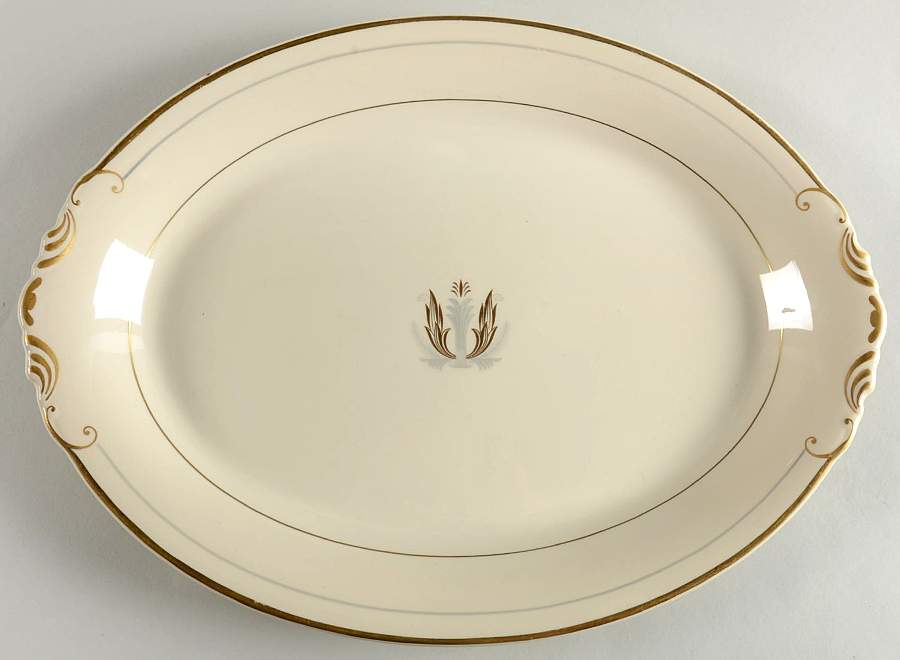 Governor Clinton 15" Oval Serving Platter by Syracuse-1
