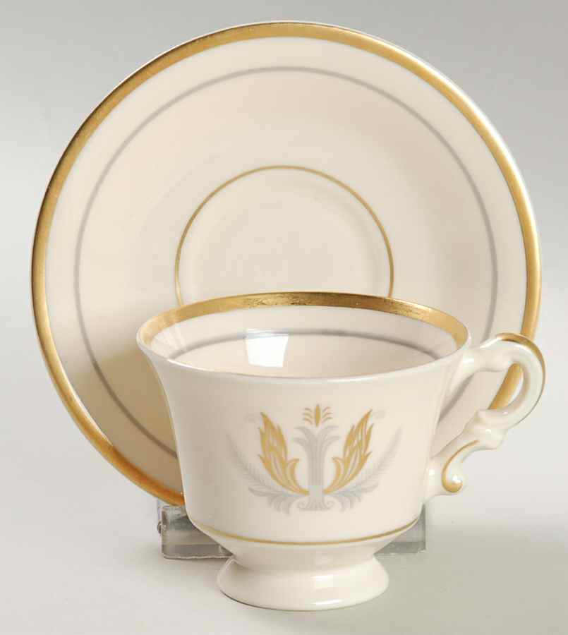 Governor Clinton Footed Demitasse Cup & Saucer Set by Syracuse-1