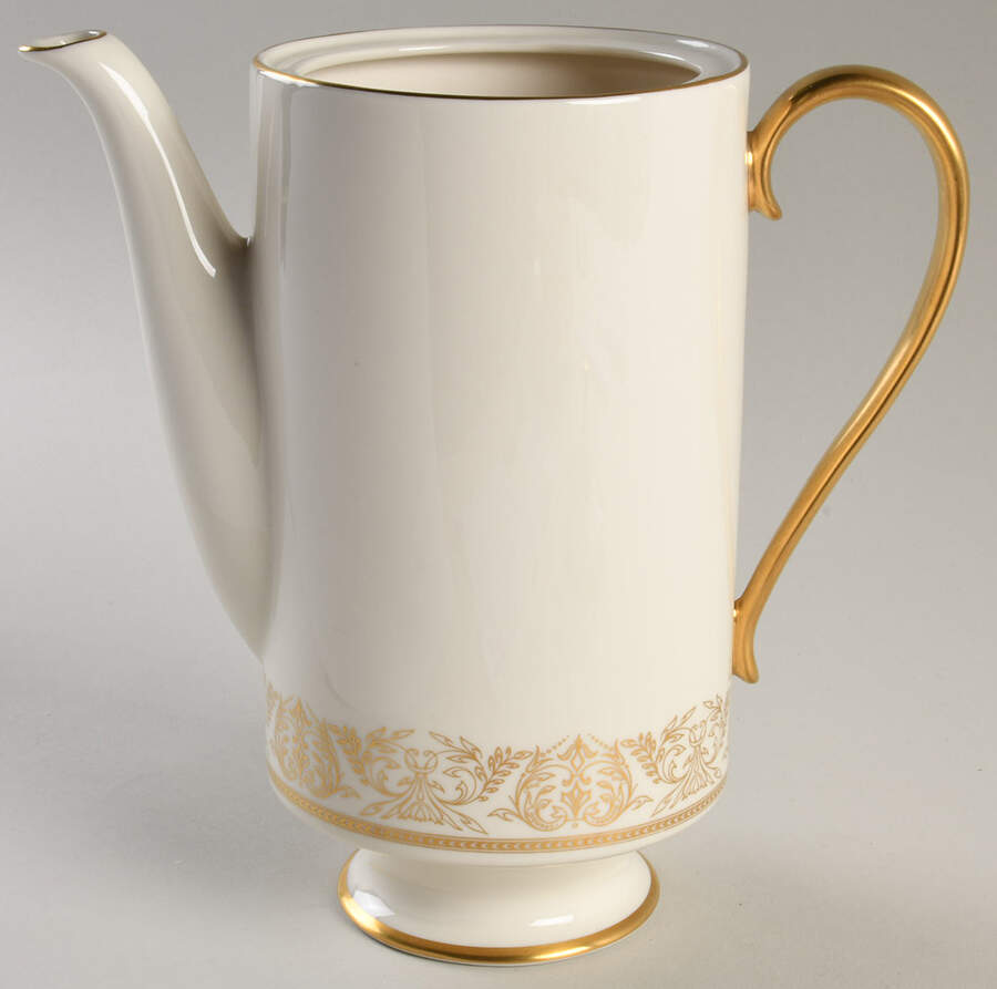 Gold Riviera Coffee Pot No Lid by Syracuse-1