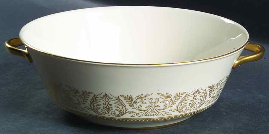 Gold Riviera 8" Round Vegetable Bowl by Syracuse-1