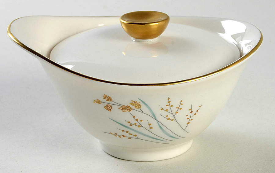 Golden Seeds Sugar Bowl & Lid by Syracuse-1