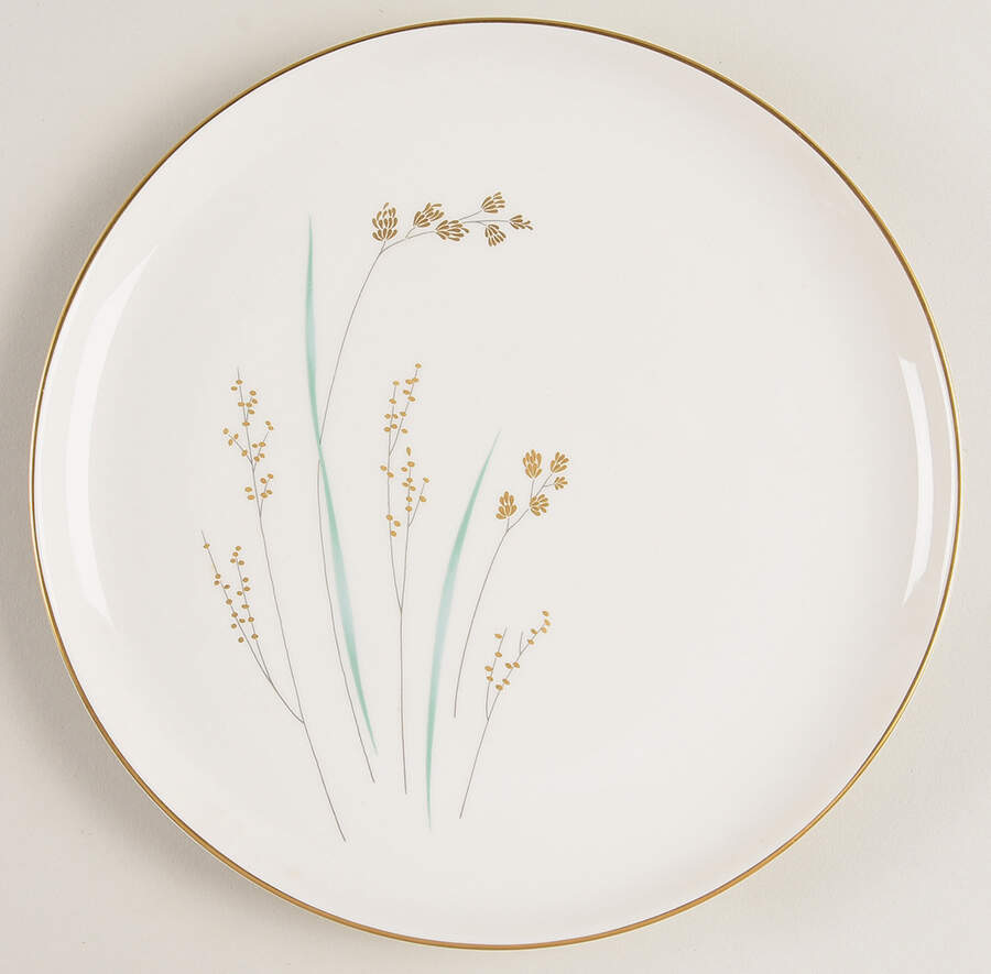 Golden Seeds Salad Plate by Syracuse-1