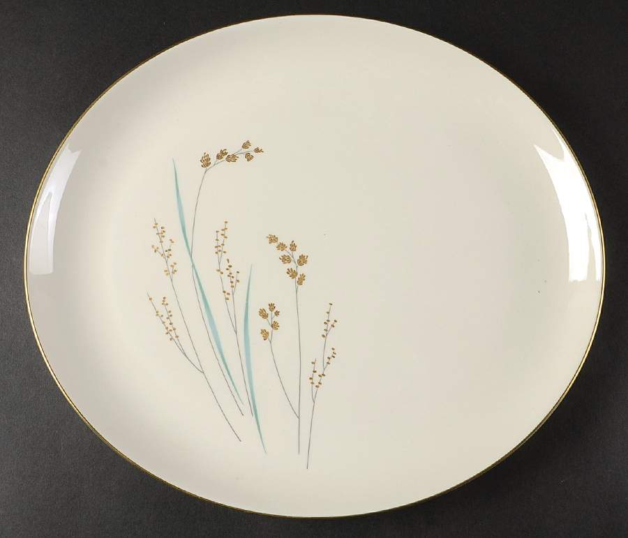 Golden Seeds 12" Oval Serving Platter by Syracuse-1