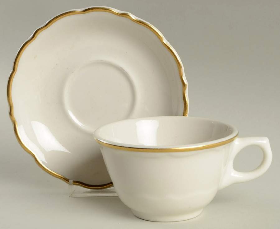 Gourmet Flat Cup & Saucer Set by Syracuse-1