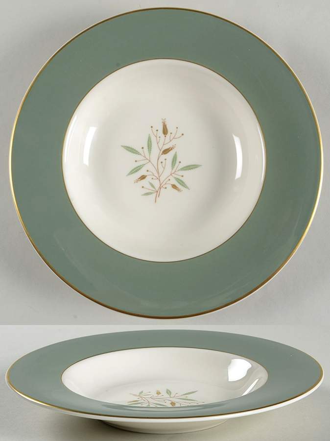 Grandeur (Gold Trim) Rim Soup Bowl by Syracuse-1