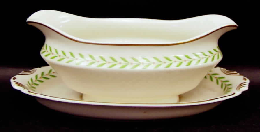 Greenwood Gravy Boat with Attached Underplate by Syracuse-1