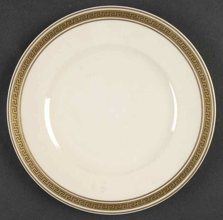 Greek Key Dessert/Pie Plate by Syracuse-1