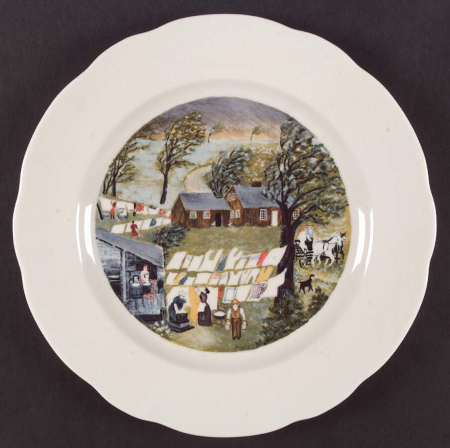 Grandma Moses Service Plate (Charger) by Syracuse-1