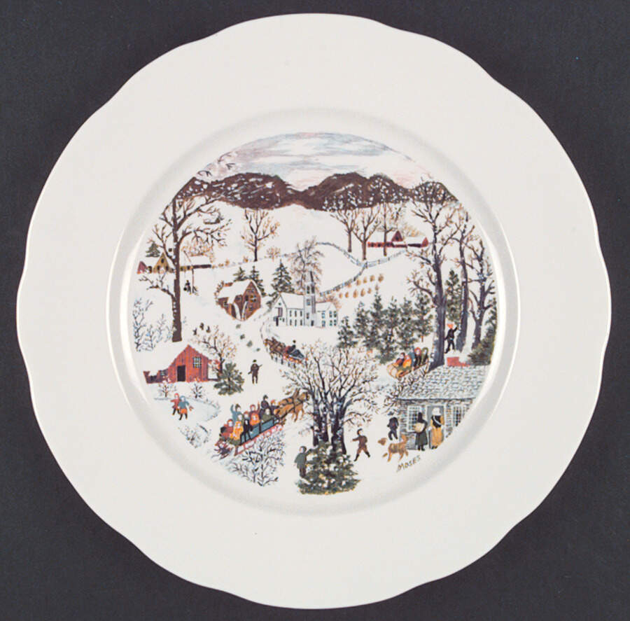 Grandma Moses Service Plate (Charger) by Syracuse-1