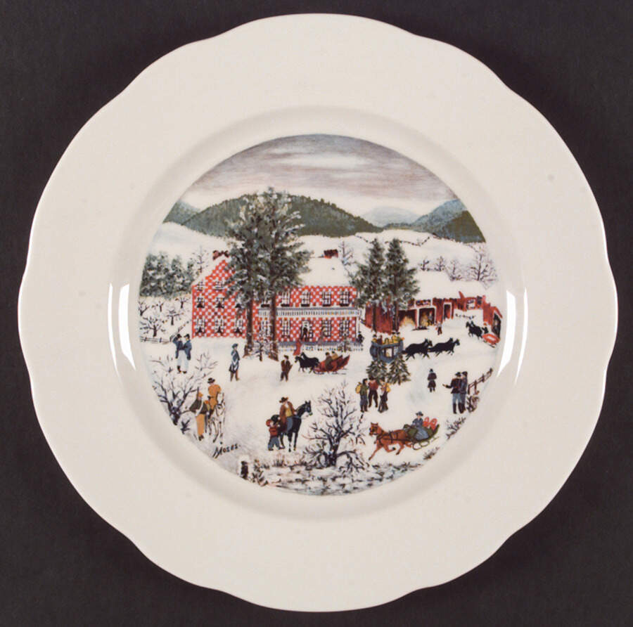 Grandma Moses Service Plate (Charger) by Syracuse-1