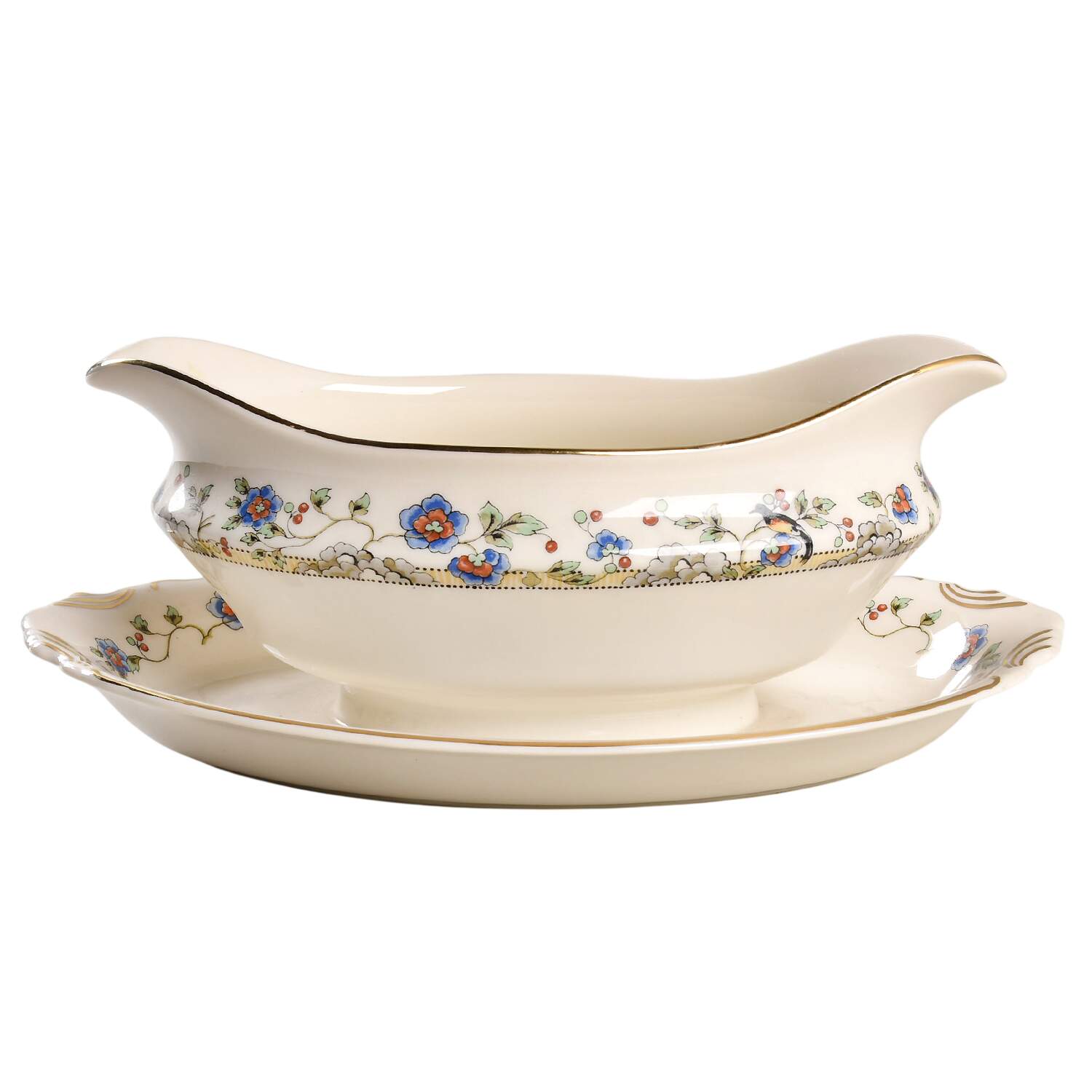 Hampton Gravy Boat with Attached Underplate by Syracuse-1