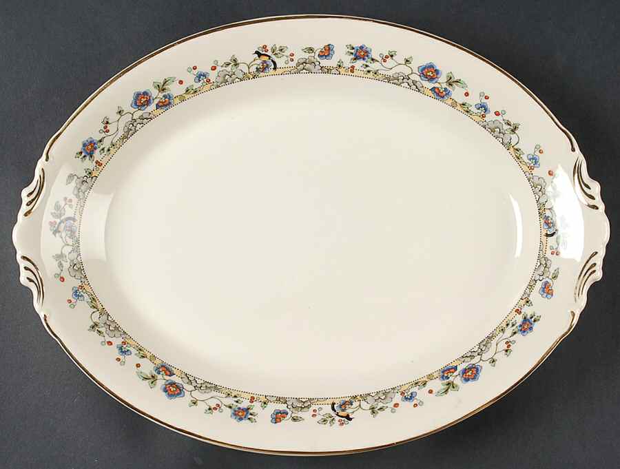 Hampton 14" Oval Serving Platter by Syracuse-1