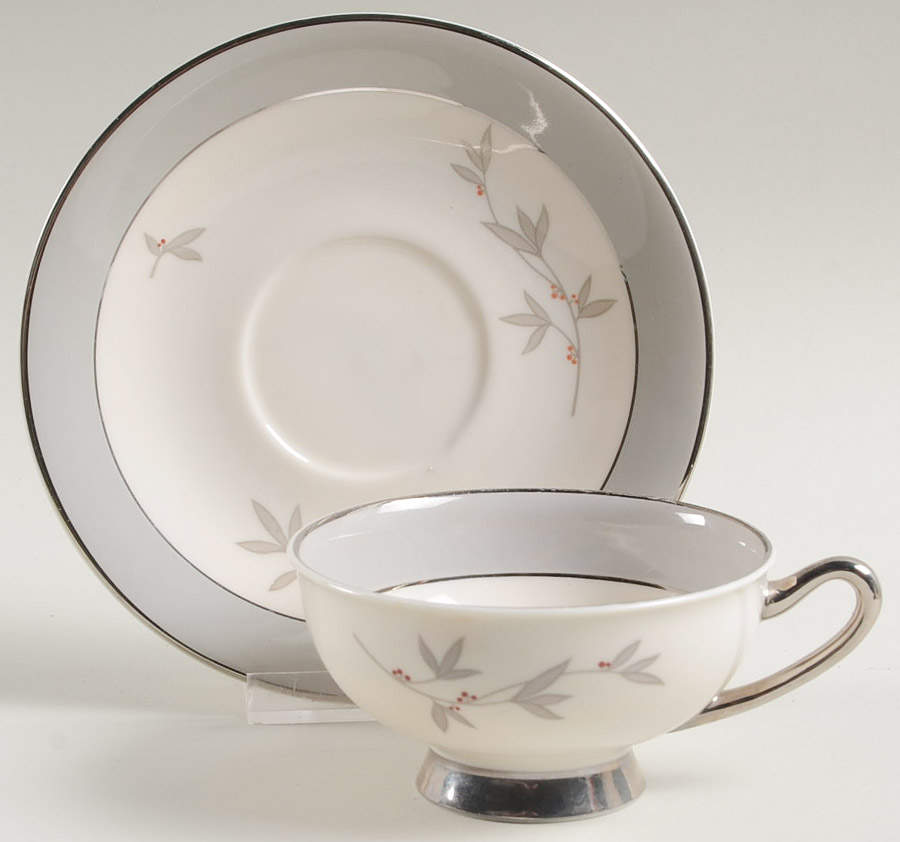 Harmony Footed Cup & Saucer Set by Syracuse-1
