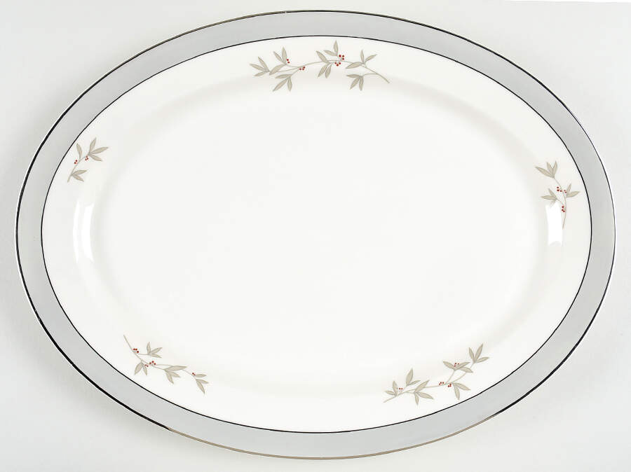 Harmony 15" Oval Serving Platter by Syracuse-1
