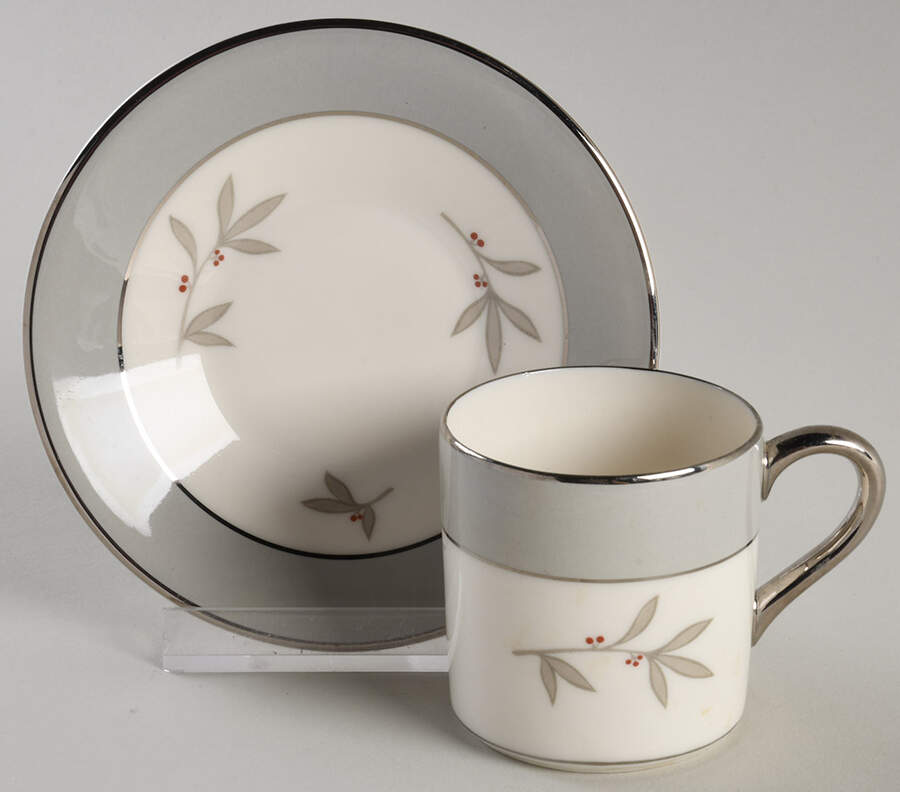 Harmony Flat Demitasse Cup & Saucer Set by Syracuse-1