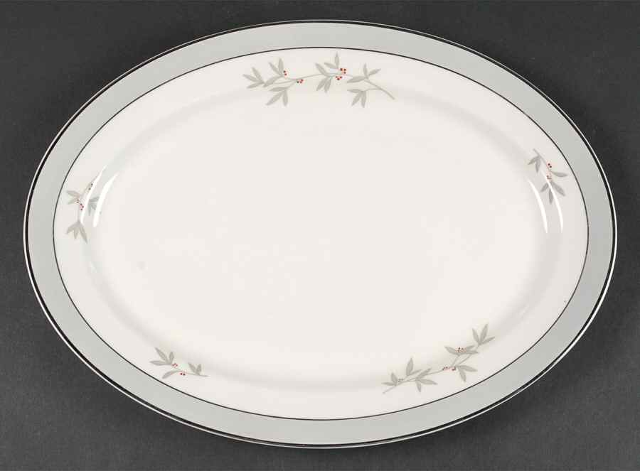 Harmony 14" Oval Serving Platter by Syracuse-1
