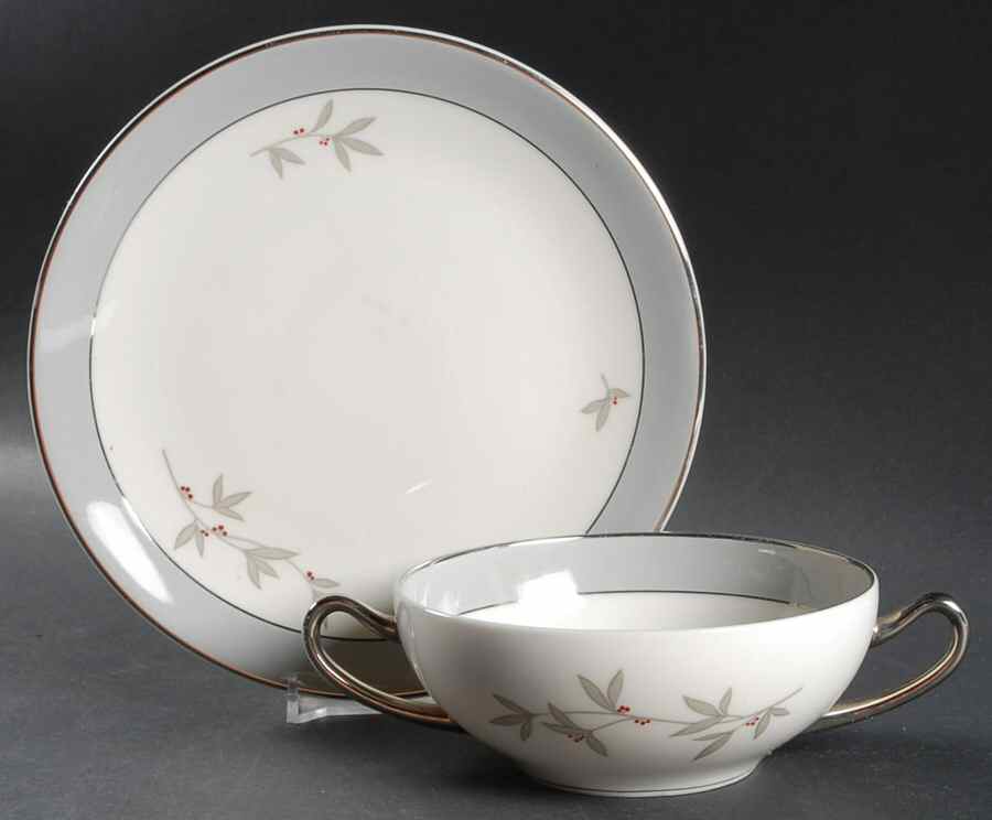 Harmony Flat Cream Soup Bowl & Saucer Set by Syracuse-1