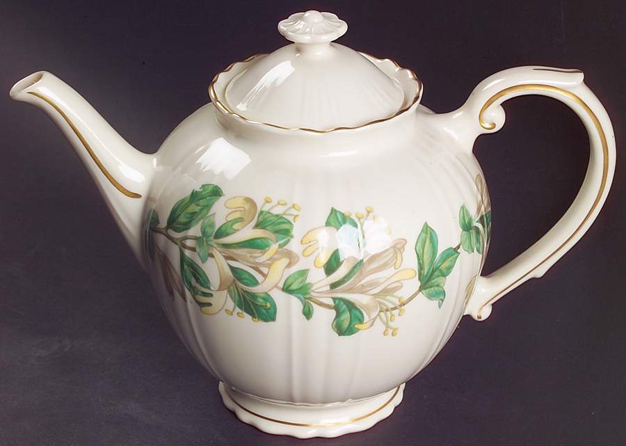 Honeysuckle Teapot & Lid by Syracuse-1