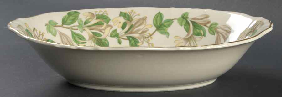 Honeysuckle 10" Oval Vegetable Bowl by Syracuse-1