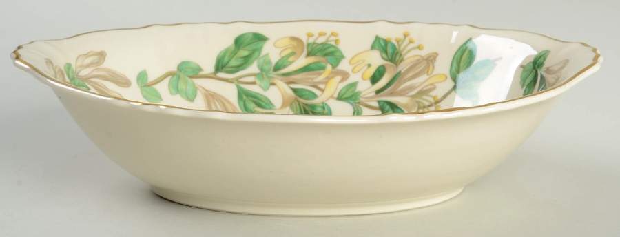 Honeysuckle 9" Oval Vegetable Bowl by Syracuse-1