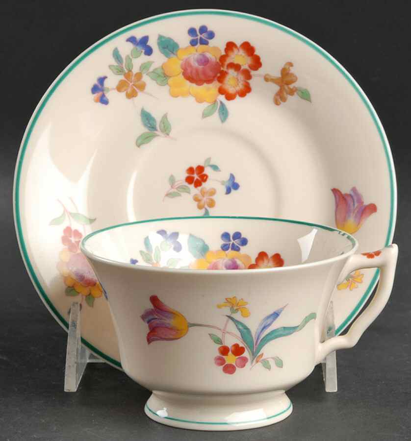 The Hostess Footed Cup & Saucer Set by Syracuse-1