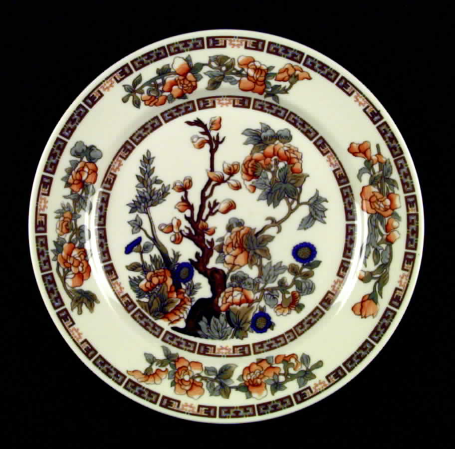 Indian Tree Orange Flowers (Cream) Dinner Plate by Syracuse-1