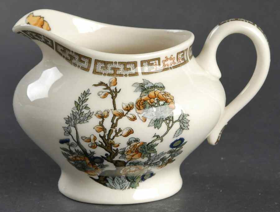Indian Tree Orange Flowers (Cream) Creamer by Syracuse-1