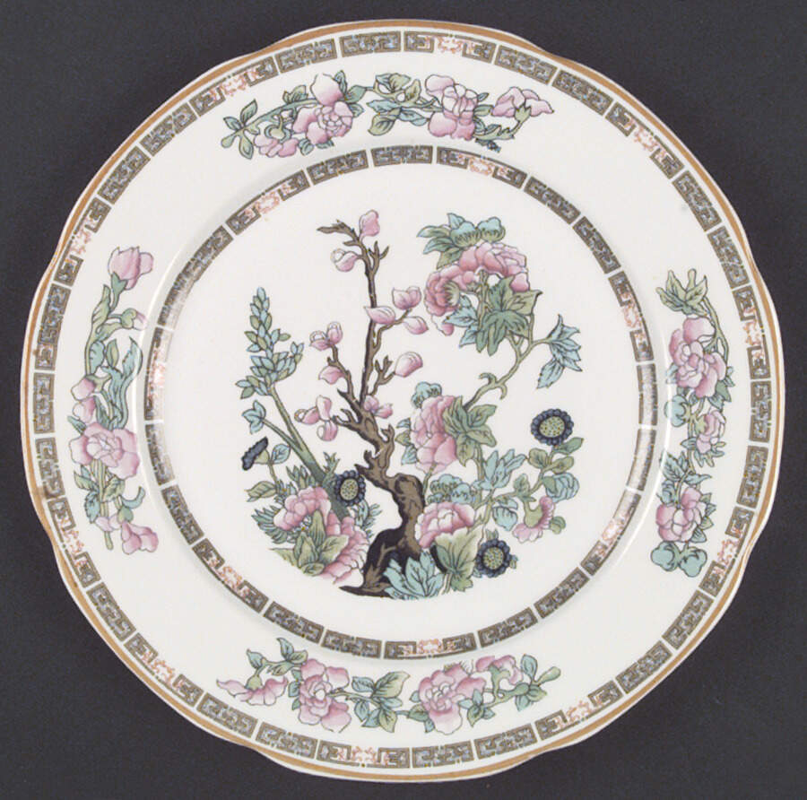Indian Tree Pink (Scallop Edge) Dinner Plate by Syracuse-1