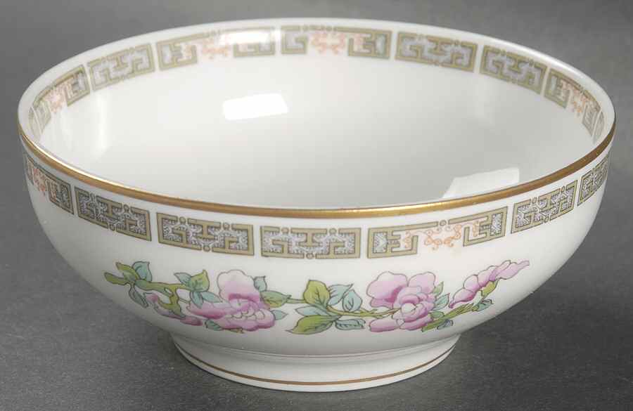 Indian Tree Pink (Smooth Edge) Cranberry Bowl by Syracuse-1