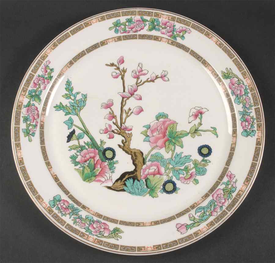 Indian Tree Pink (Smooth Edge) 12" Chop Plate (Round Platter) by Syracuse-1