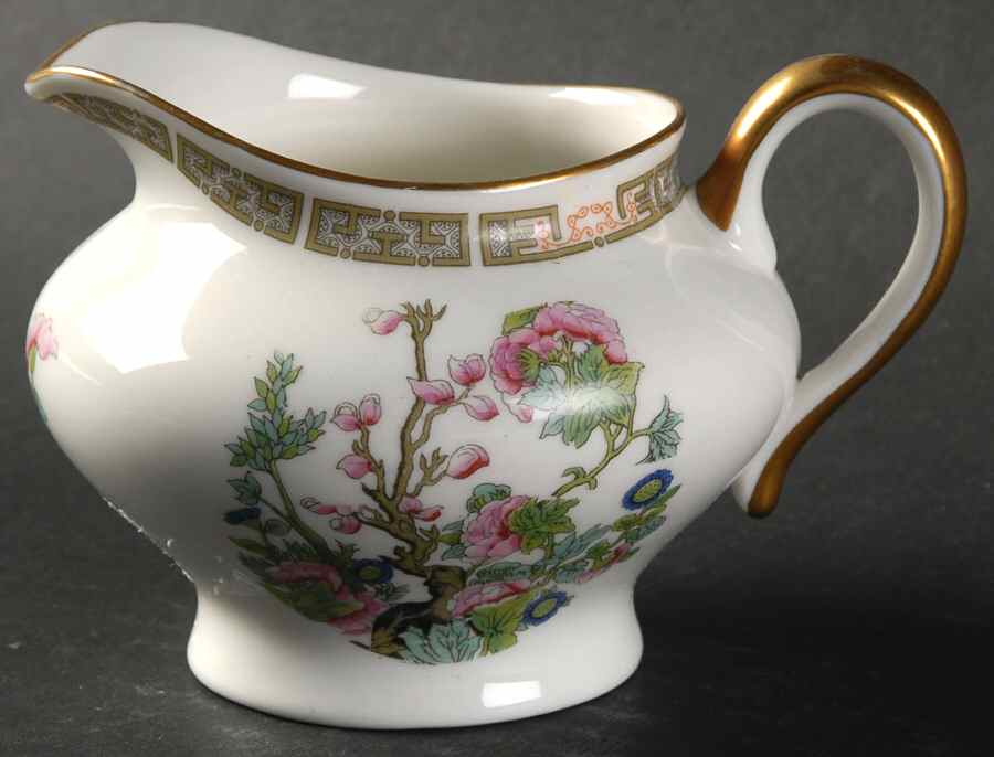 Indian Tree Pink (Smooth Edge) Creamer by Syracuse-1