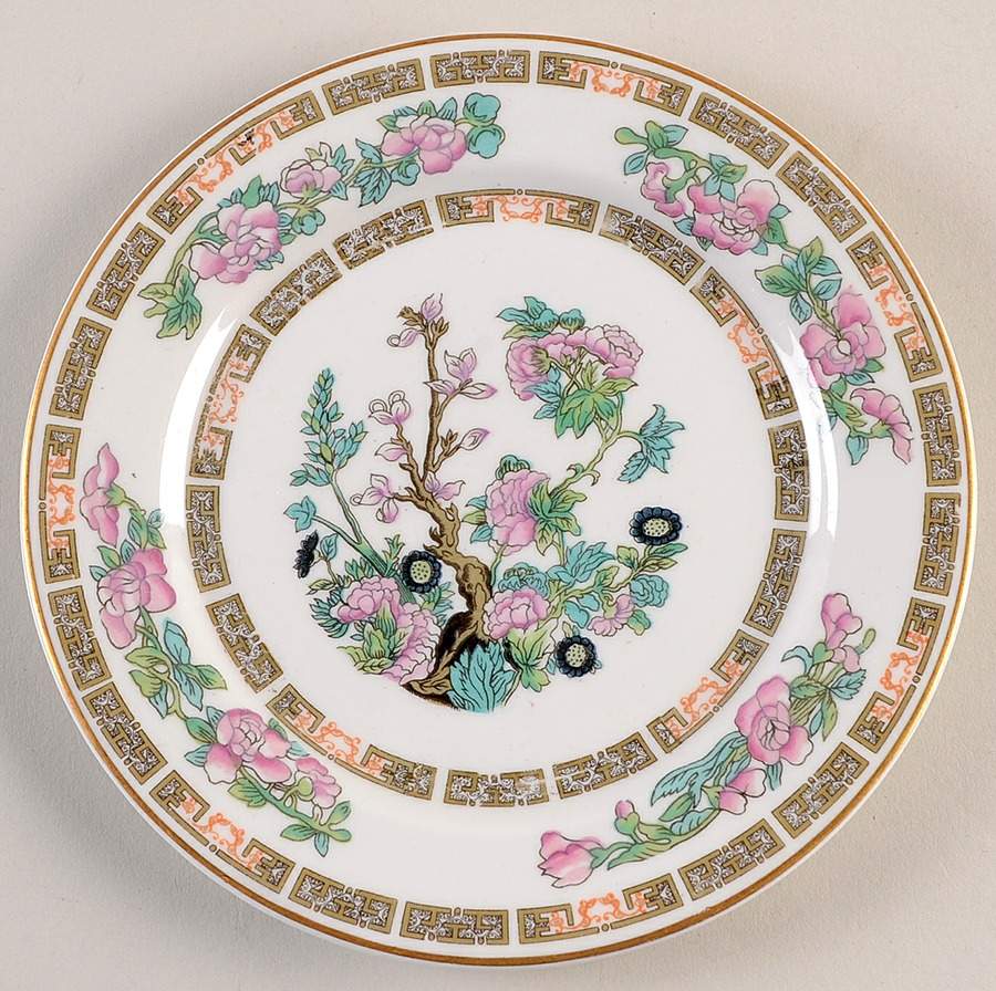 Indian Tree Pink (Smooth Edge) Dessert/Pie Plate by Syracuse-1